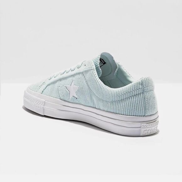 🔥Converse Light Blue Corduroy Sneakers Converse CTAS Pro Mid Shoes Sz 10 New - Picture 8 of 11